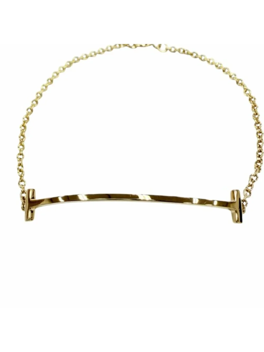 Tiffany & Co T Smile Bracelet Small Yellow Gold
